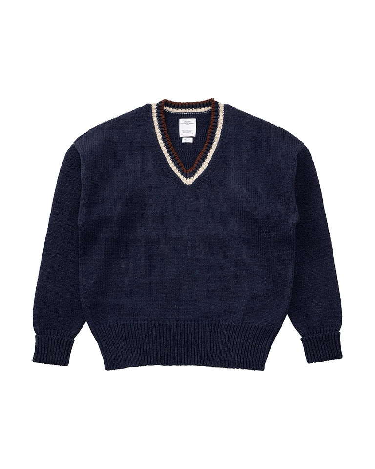 visvim 25AW COLLEGE V-NECK KNIT
